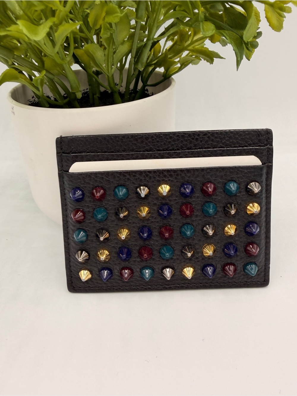 Christian Louboutin Studded Cardholder